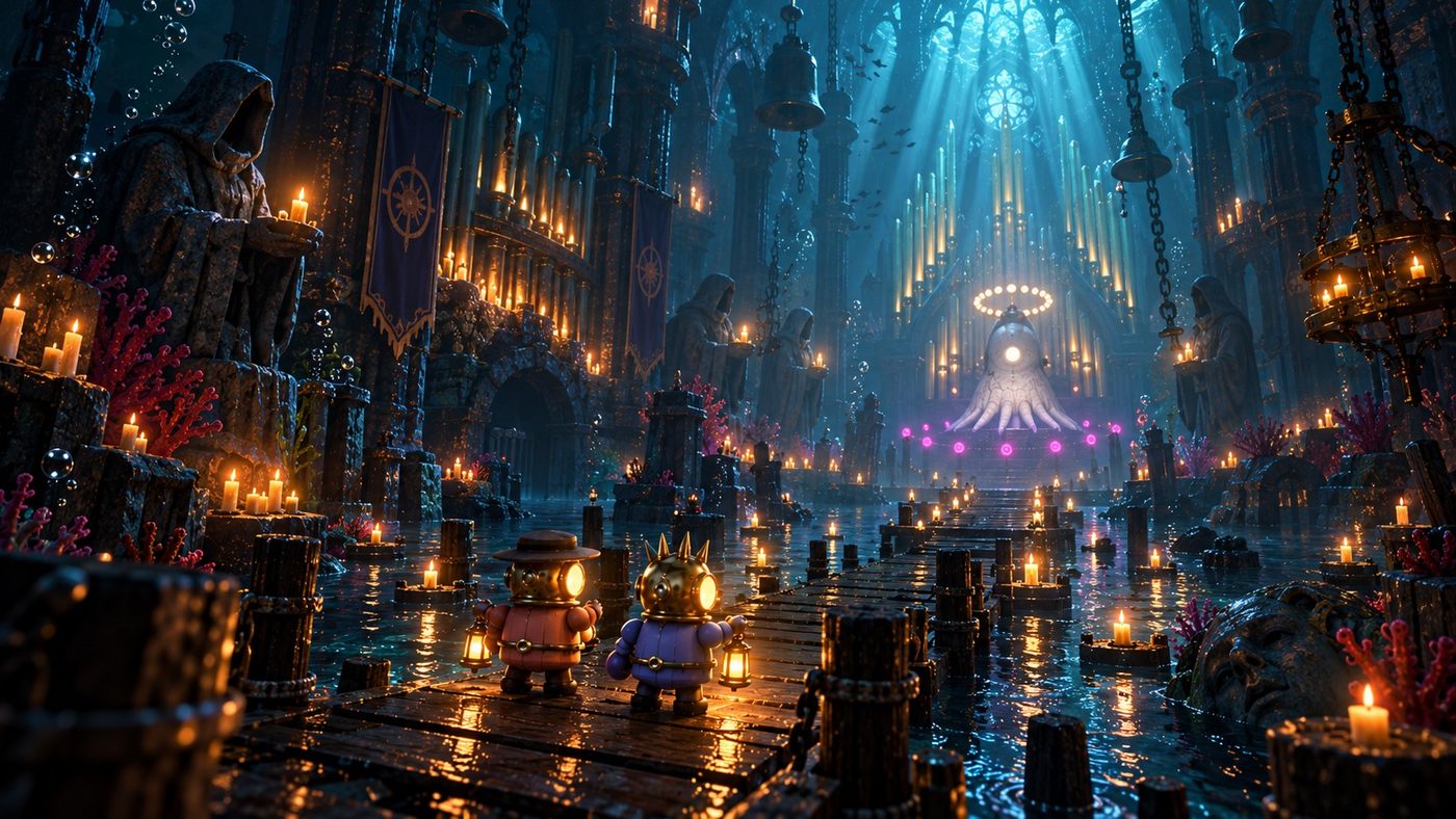 Key art (illustration): the Abyssal Choir.